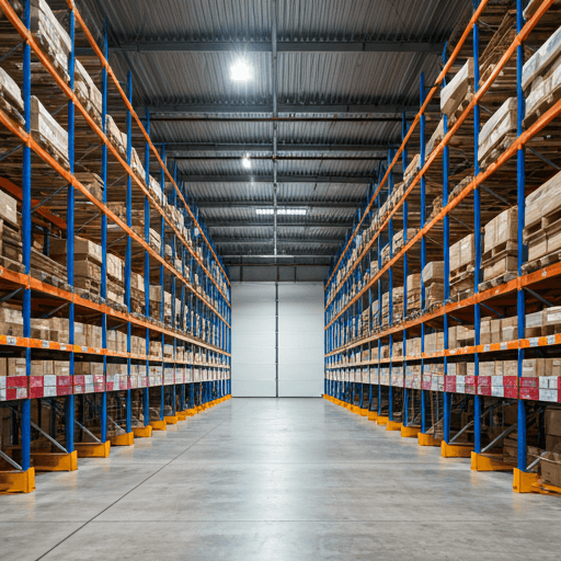 Interior of modern warehouse